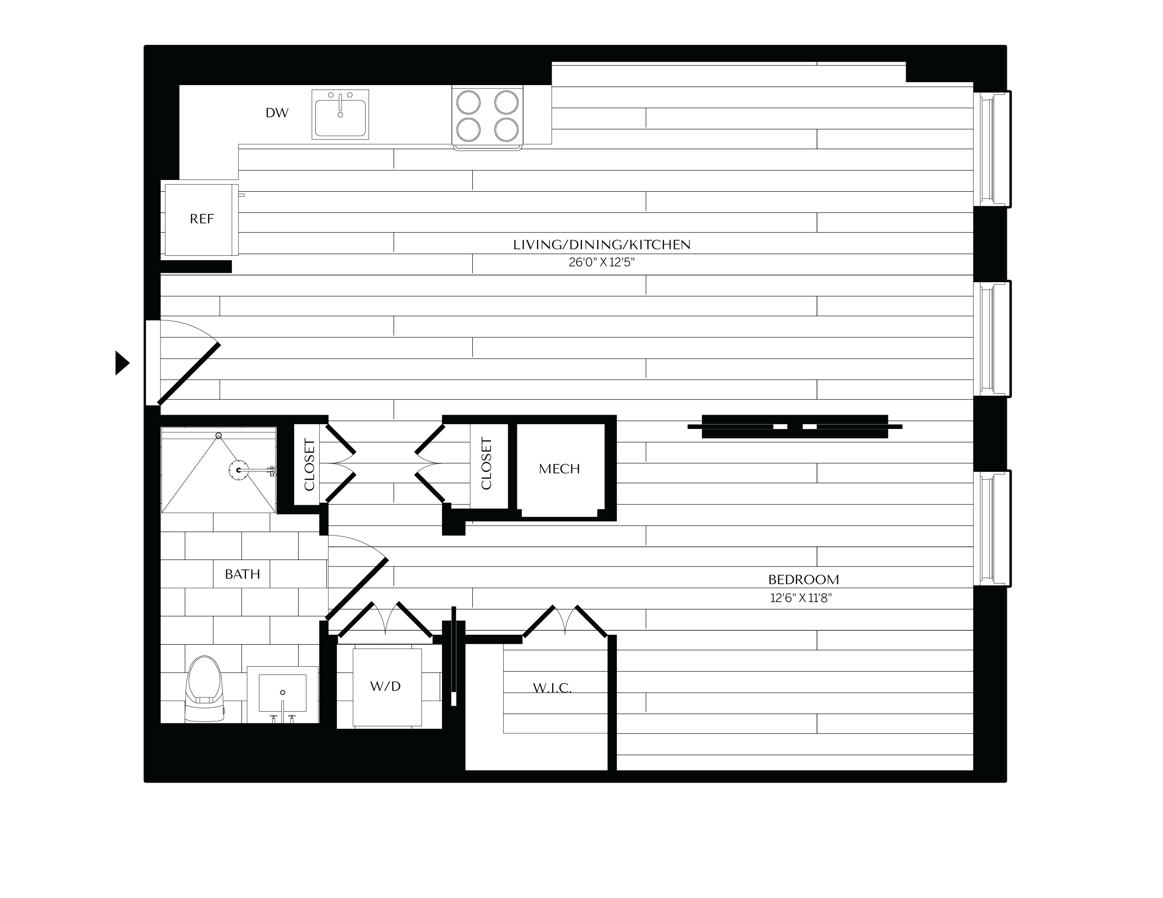 Floorplan image of unit 0506