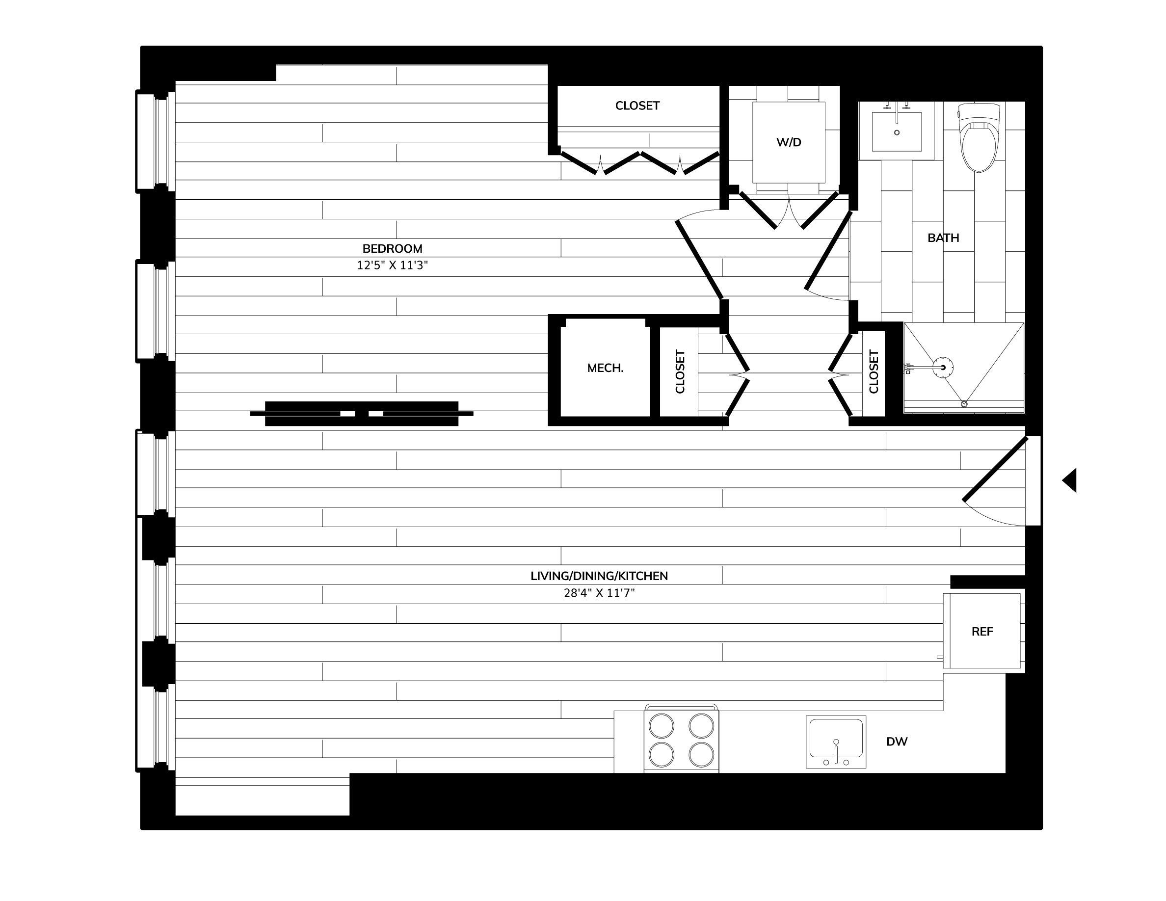 Floorplan image of unit 0807