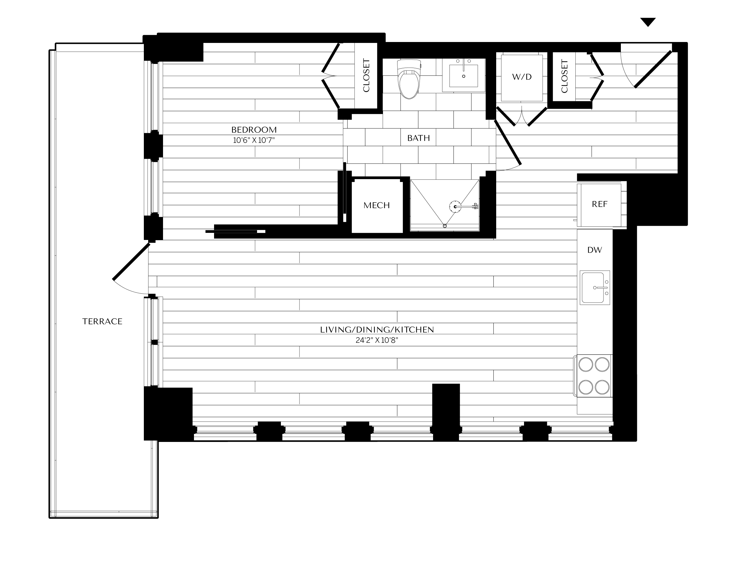 Floorplan image of unit 0204