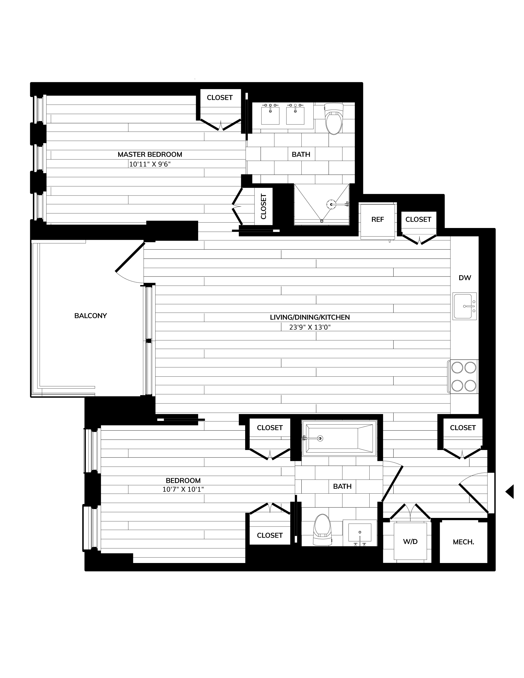 Floorplan image of unit 0902