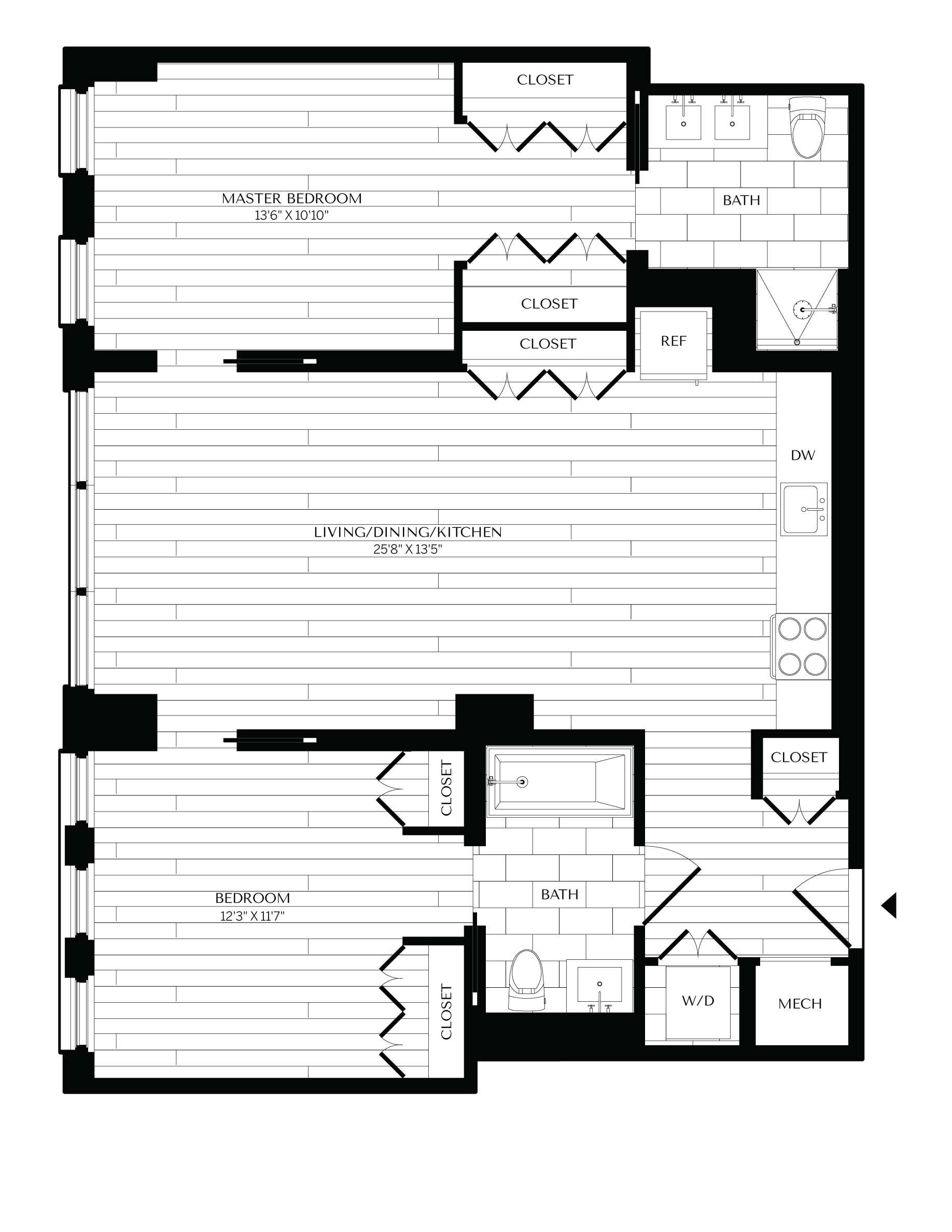 Floorplan image of unit 0503