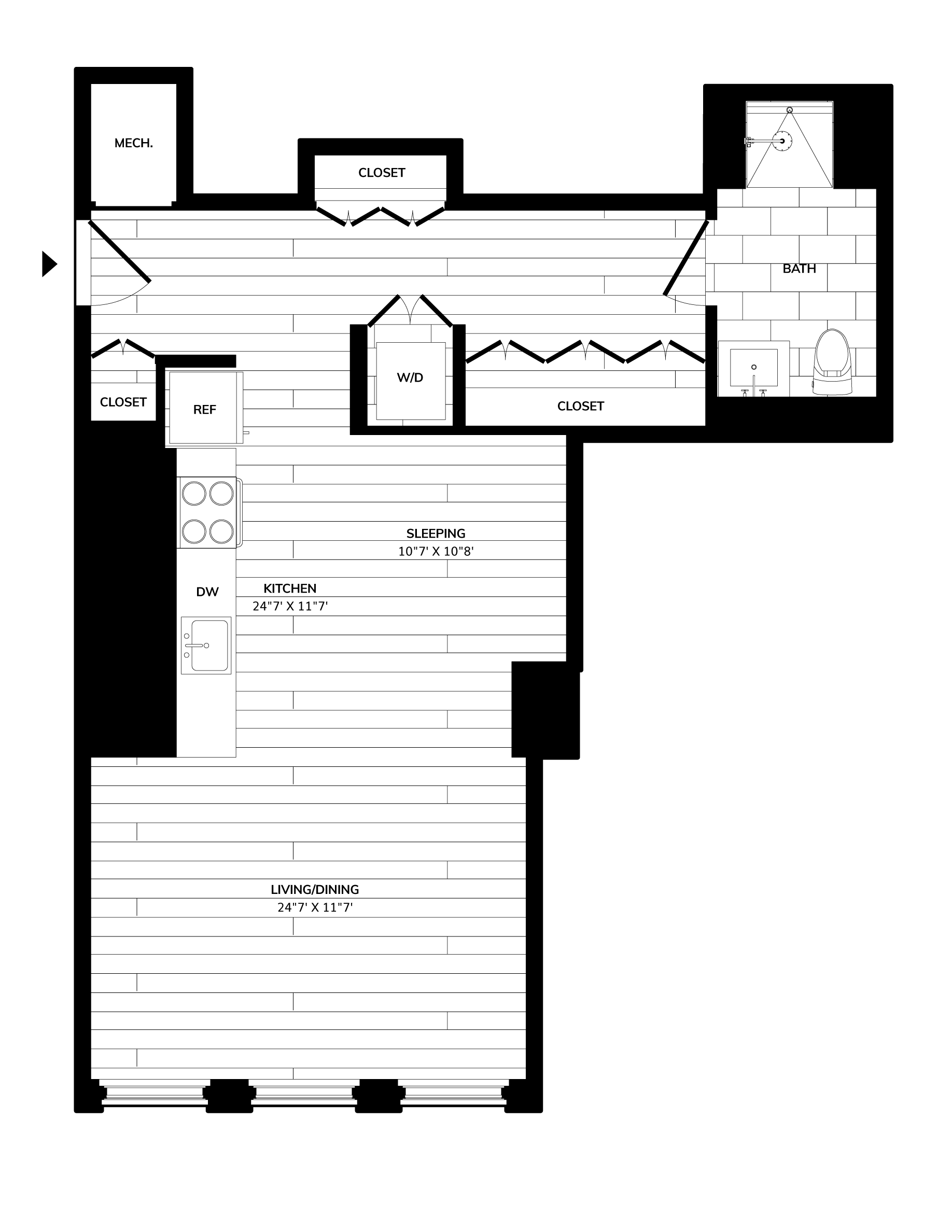 Floorplan image of unit 0808