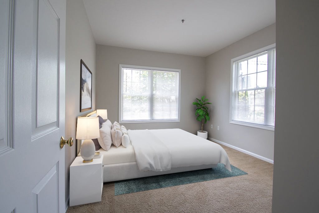 Spacious bedroom.