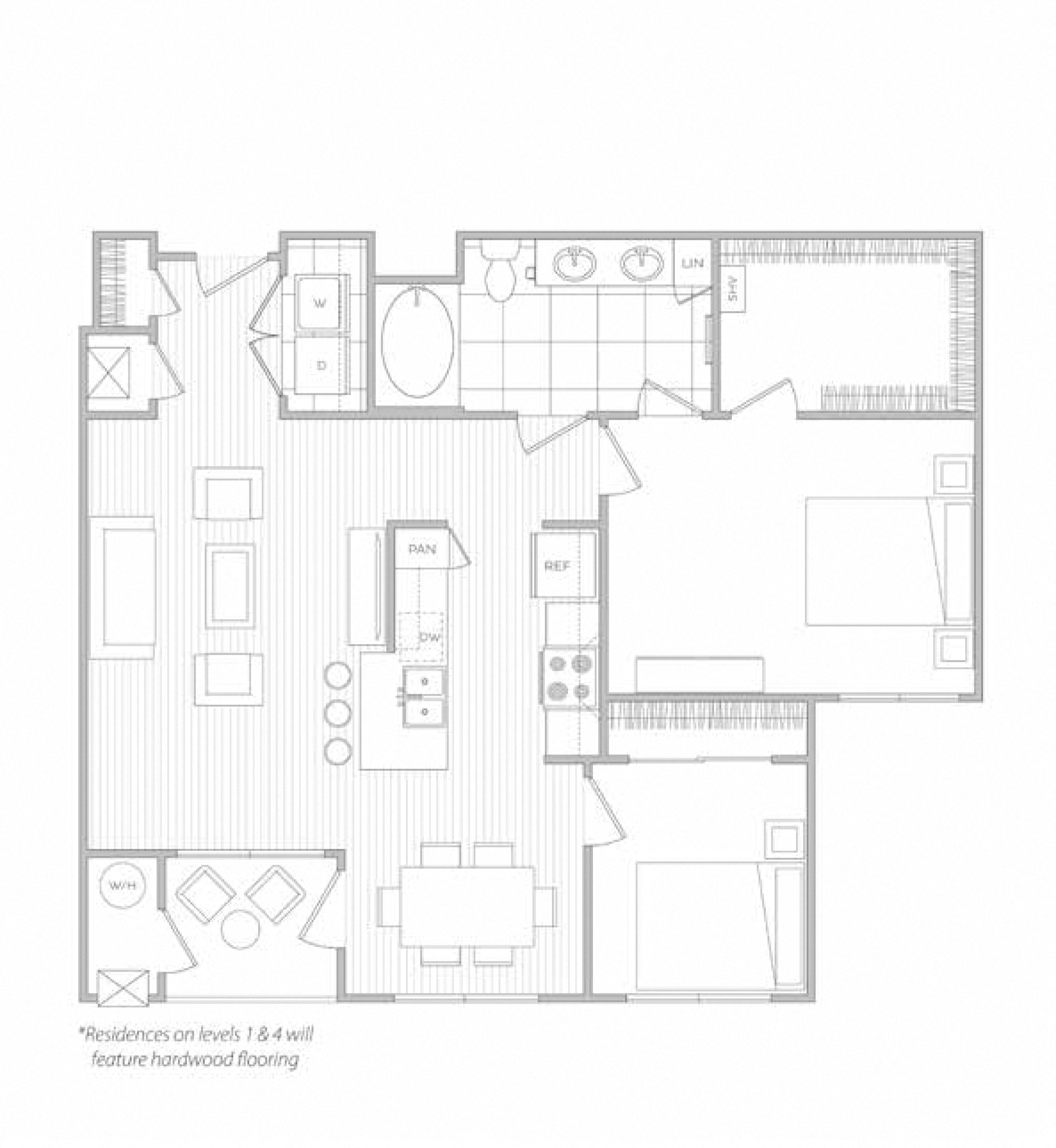 floor plan image of apartment 5103