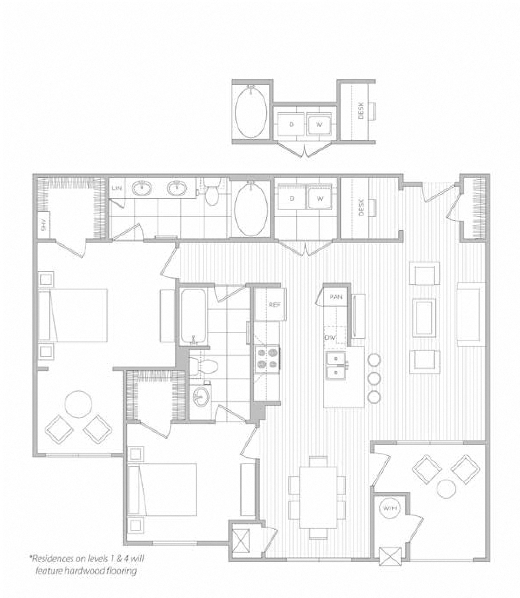 floor plan image of apartment 4311