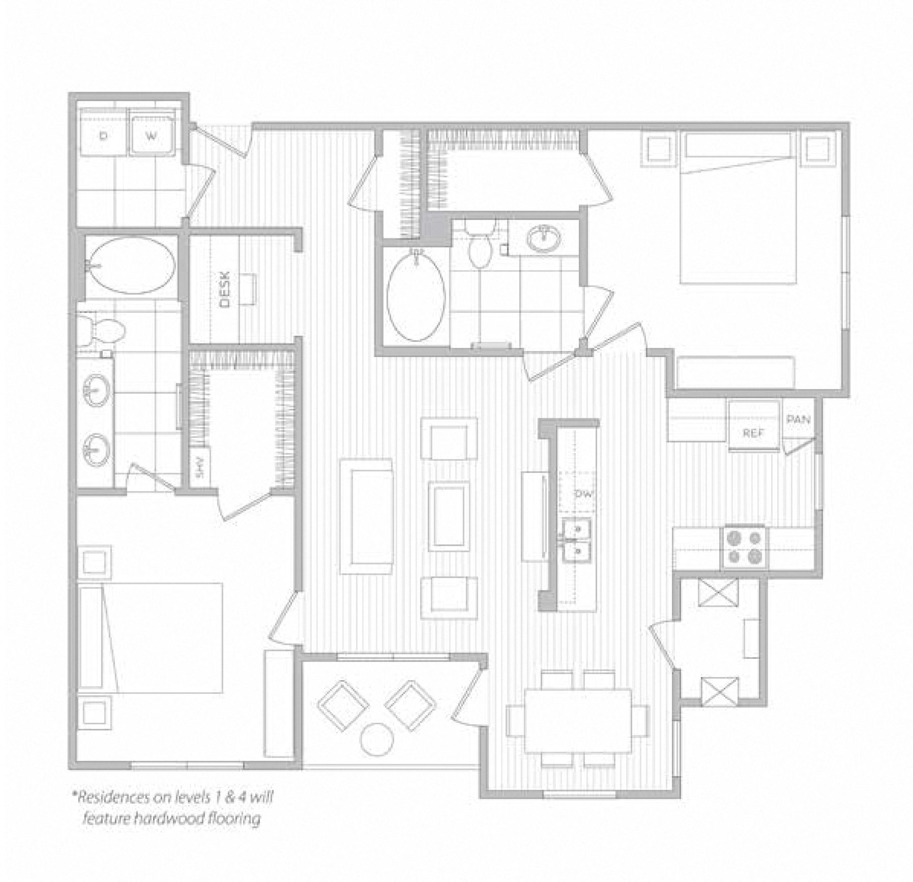 floor plan image of apartment 3312