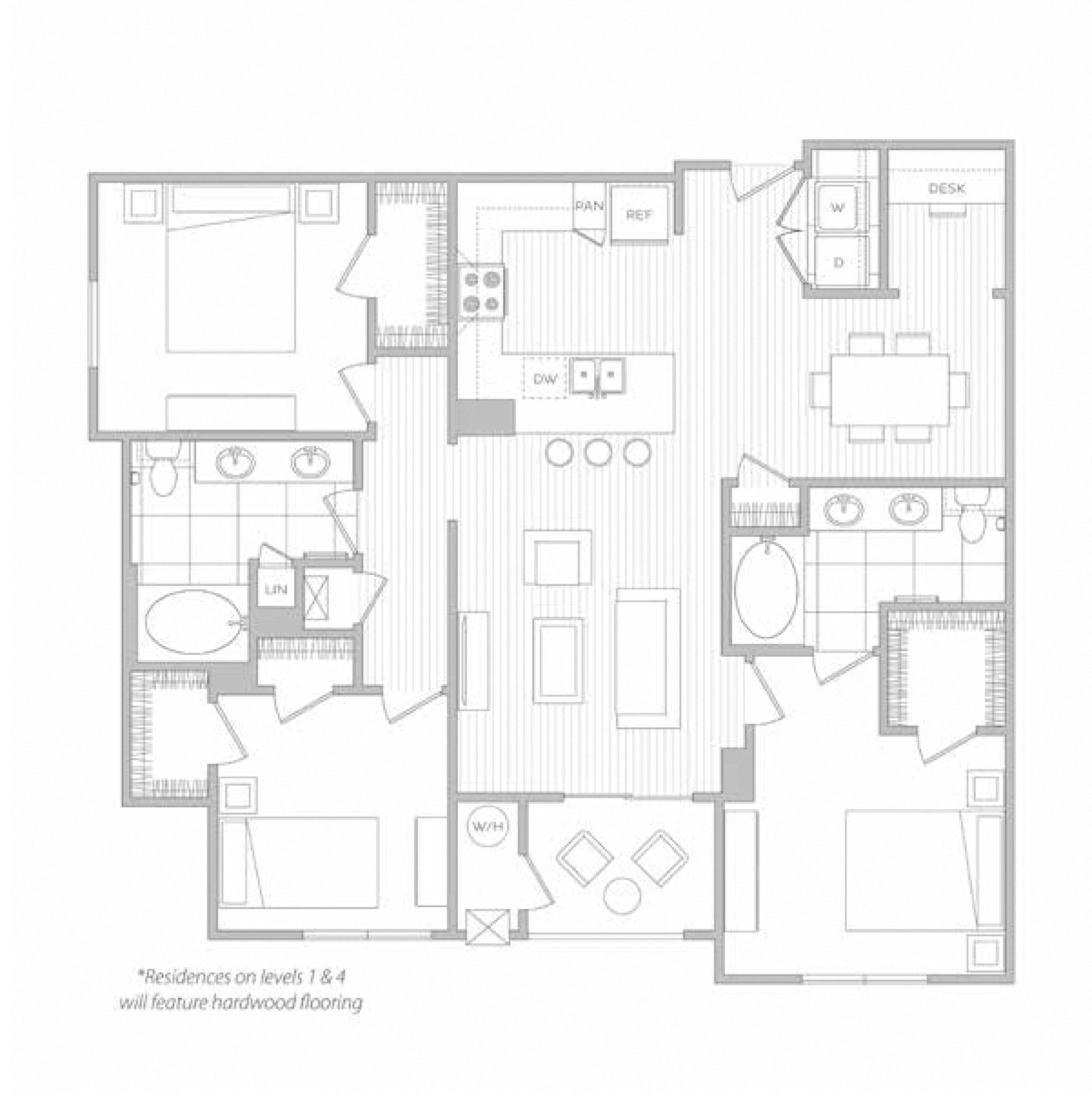 floor plan image of apartment 5402