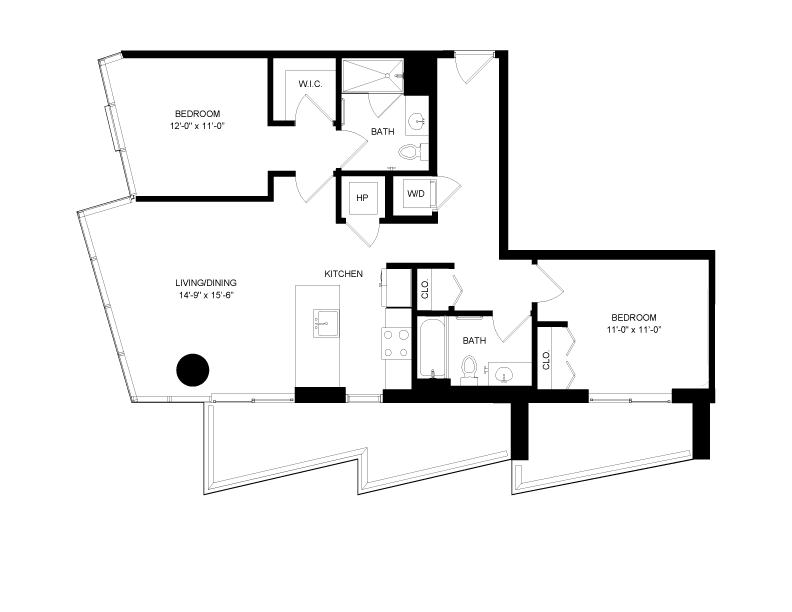 Floorplan image of unit 1003