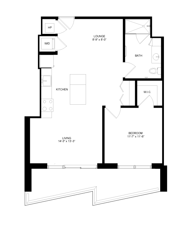 Floorplan image of unit 3205A