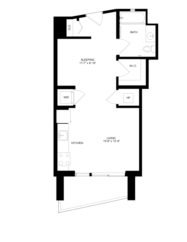 Floorplan image of unit 1909