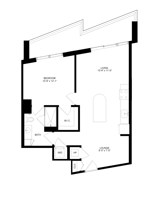 Floorplan image of unit 0610