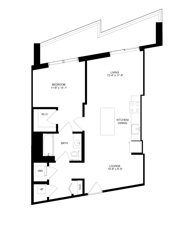 Floorplan image of unit 2012