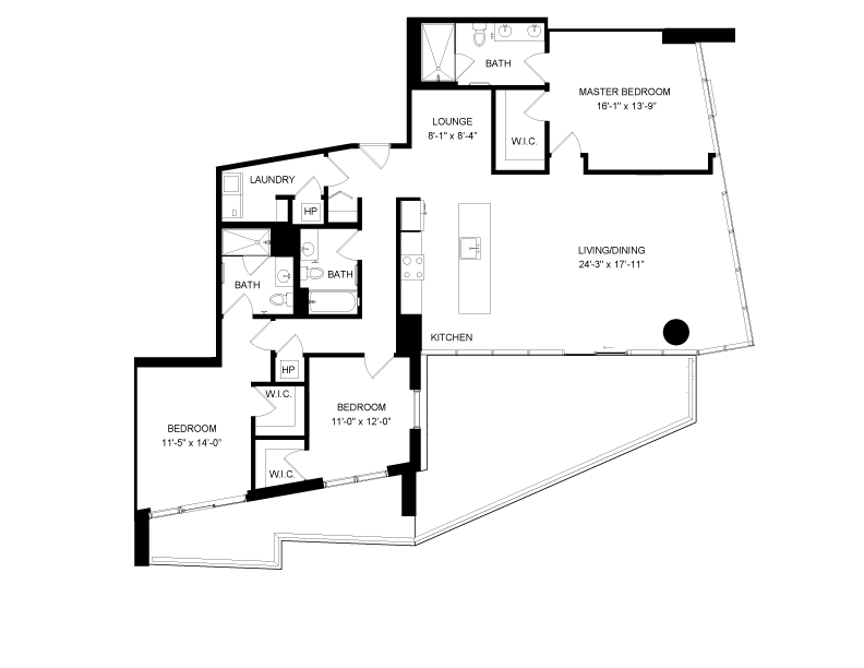 Floorplan image of unit 2817A