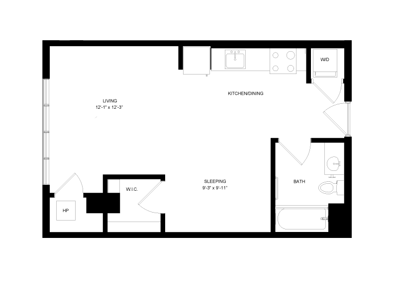Floorplan image of unit 0404