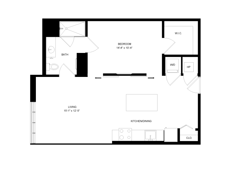 Floorplan image of unit 0206