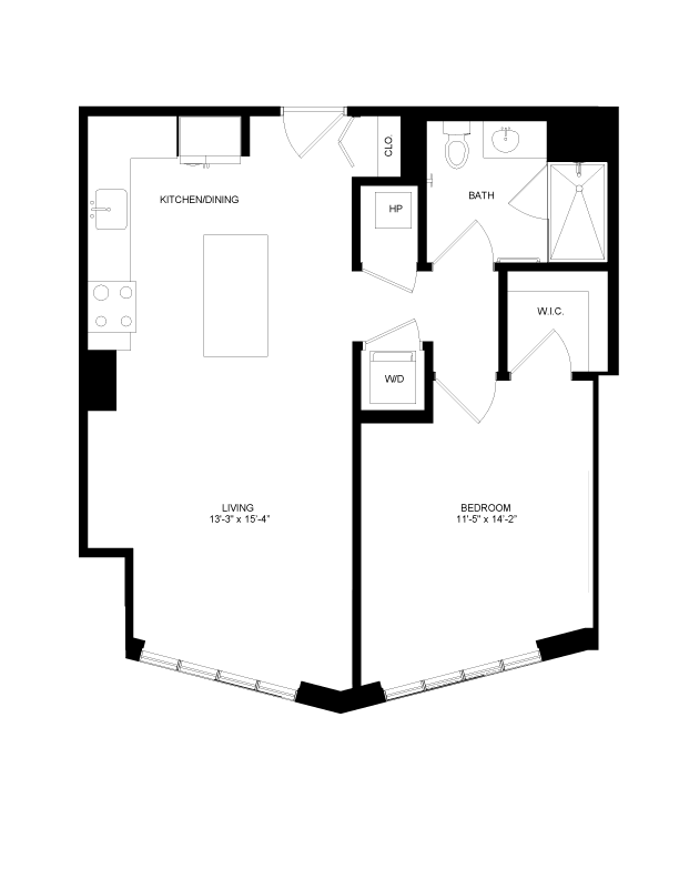 Floorplan image of unit 0409