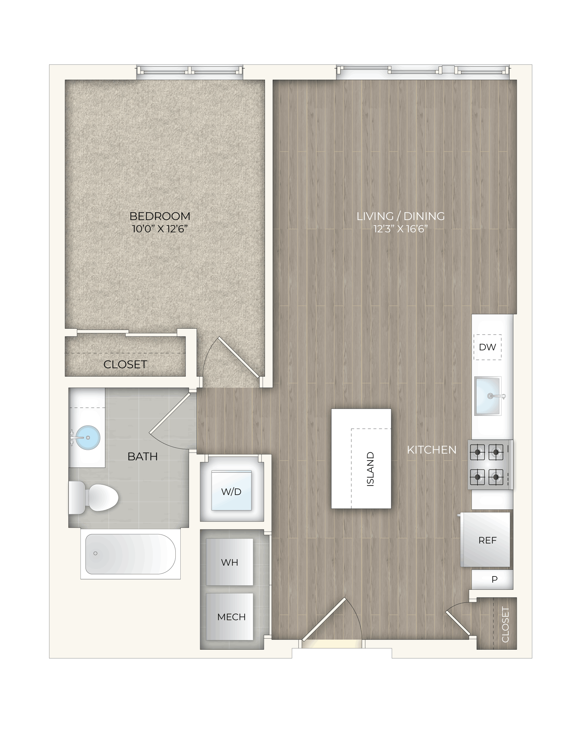 floor plan image of apartment 541