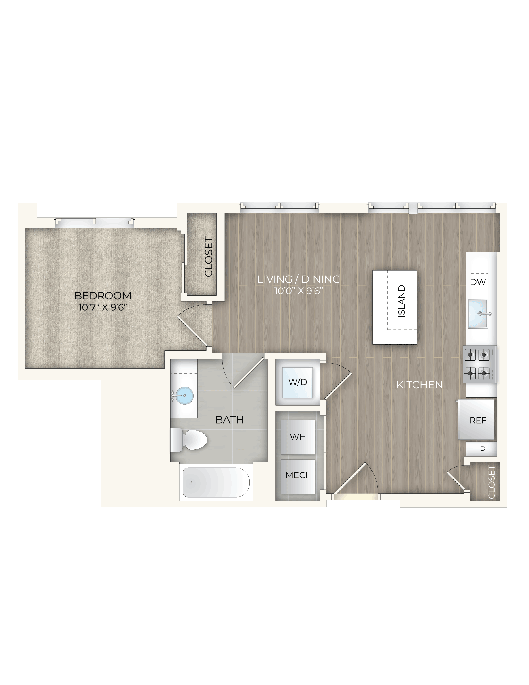 floor plan image of apartment 429S