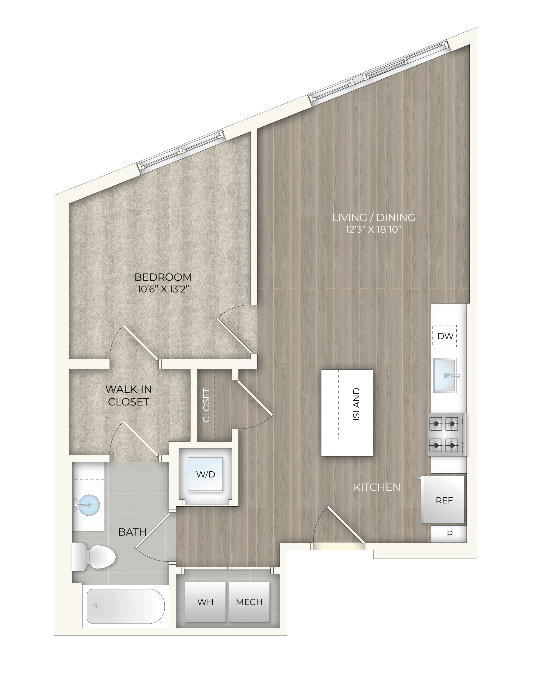 floor plan image of apartment 406S