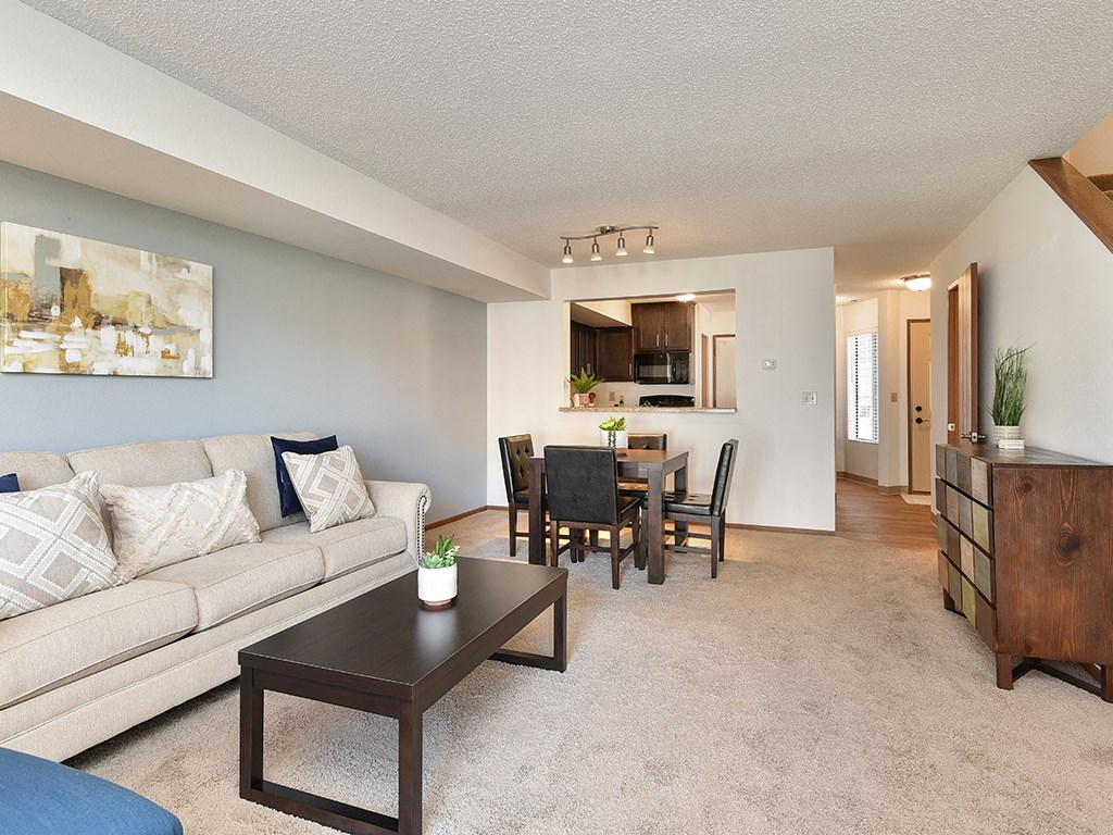 Bass Lake Hills Townhomes - Living & Dining Room
