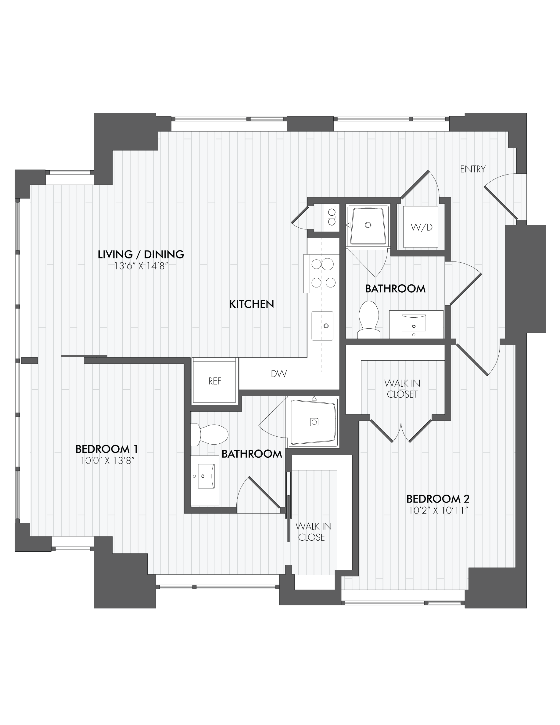 Studio, 1, 2 Bedroom Apartments Arlington, VA 4040 Wilson