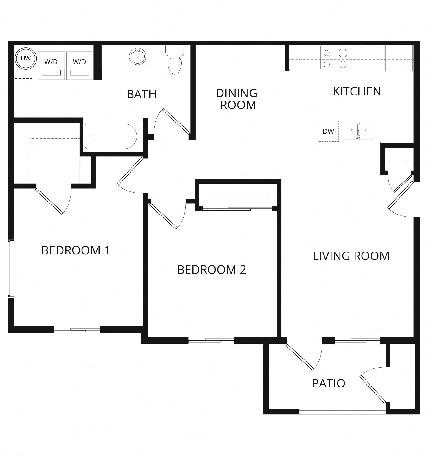 Linderhof_TwoBedroom floor plan