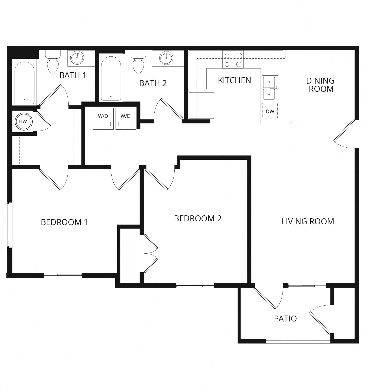 Marksburg_TwoBedroom floor plan