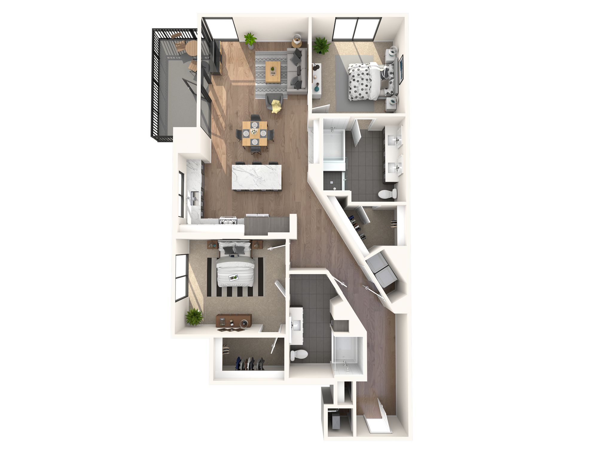 B4 ANSI floor plan