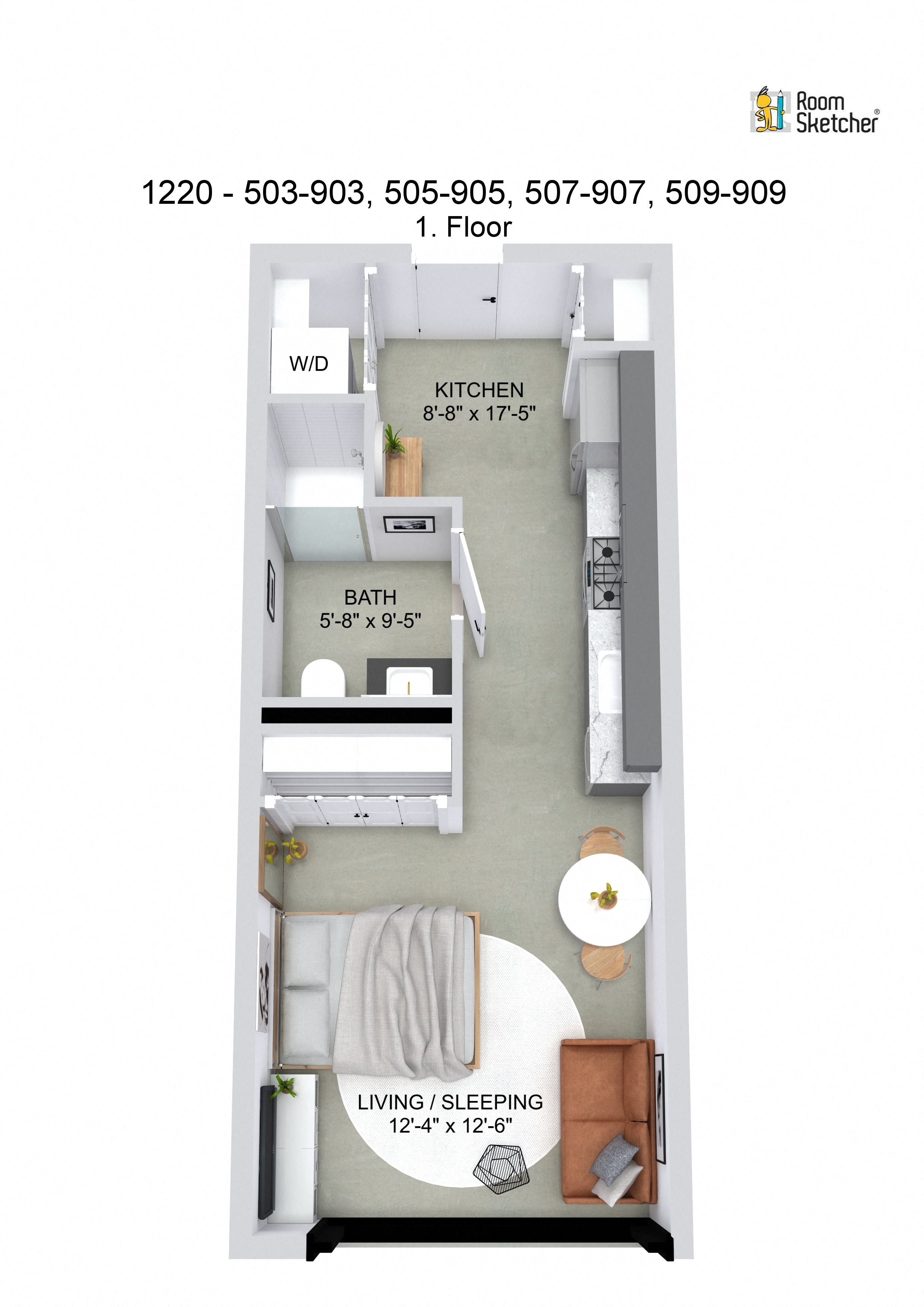 Unit 804 floor plan