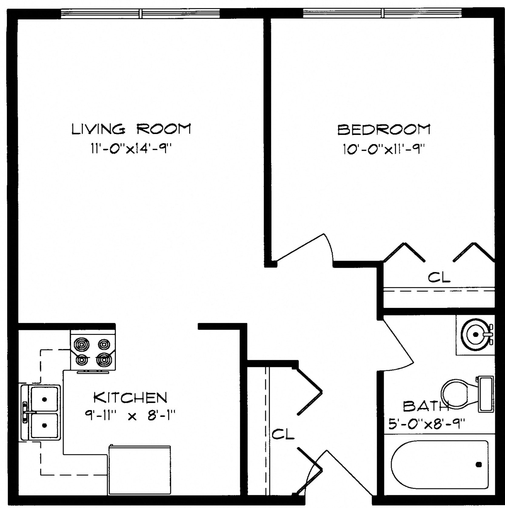 Floor Plans of Segoe Terrace in Madison, WI