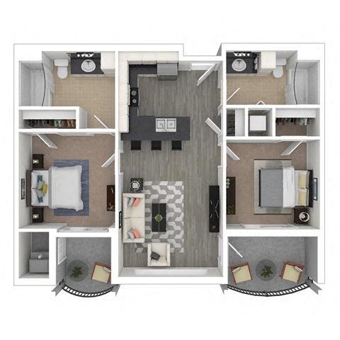 Ambassador Floor Plan Ambassador Floor Plan at Studio One Apartments, Michigan, 48201