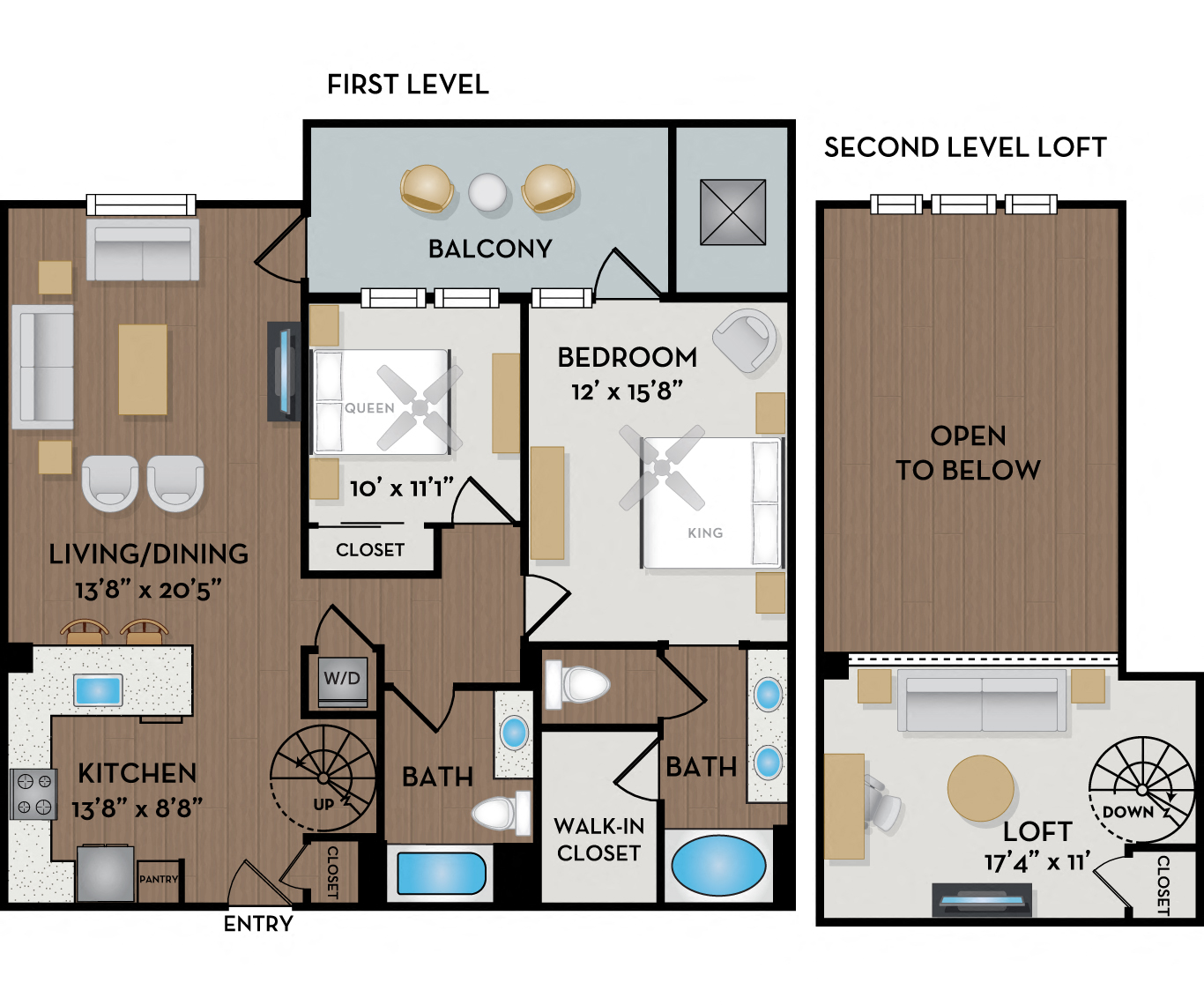 Lago Loft floor plan