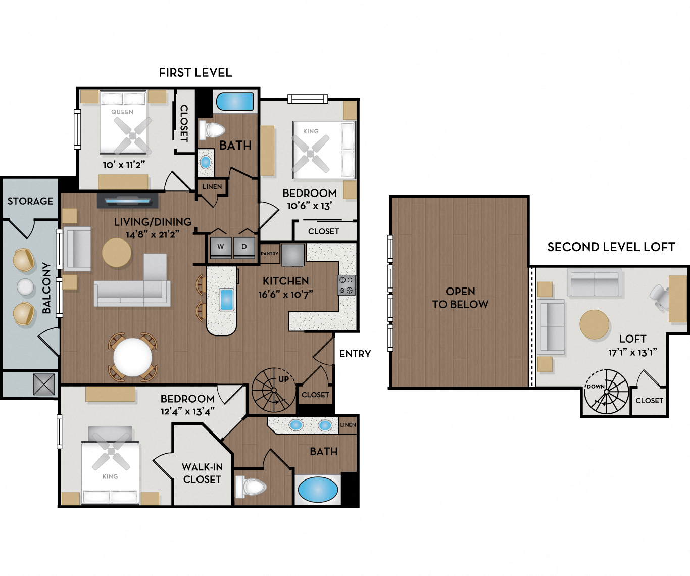 Montagna Loft floor plan