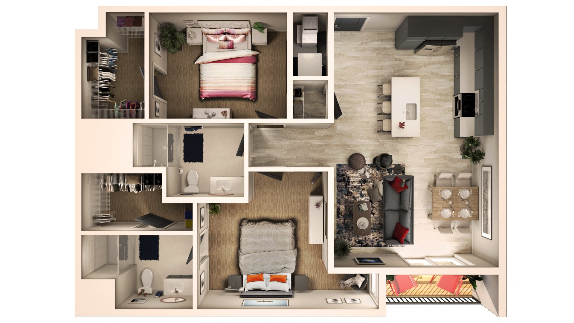 One Bedroom with Den One Bedroom with Den