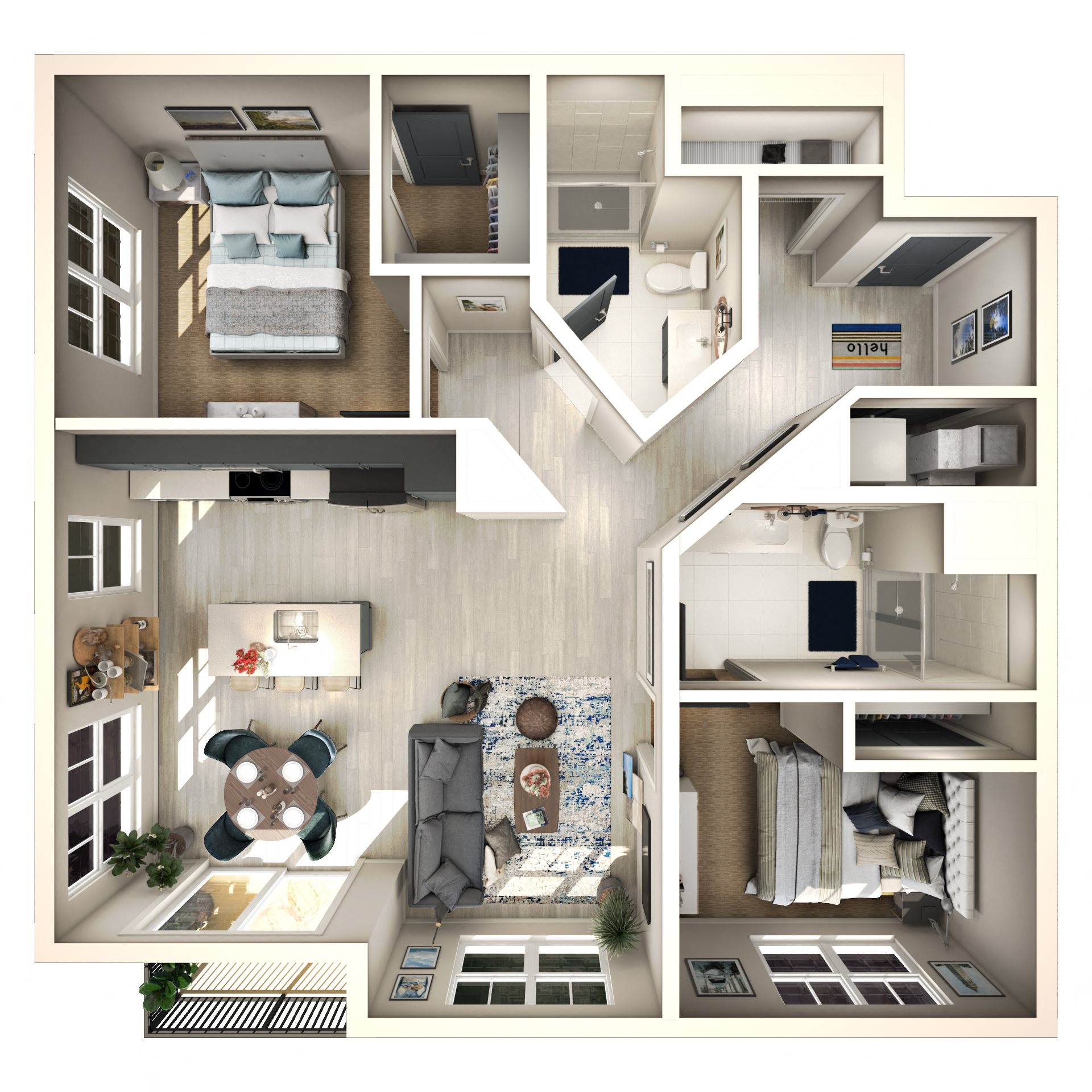 Two Bedroom Two Bedroom