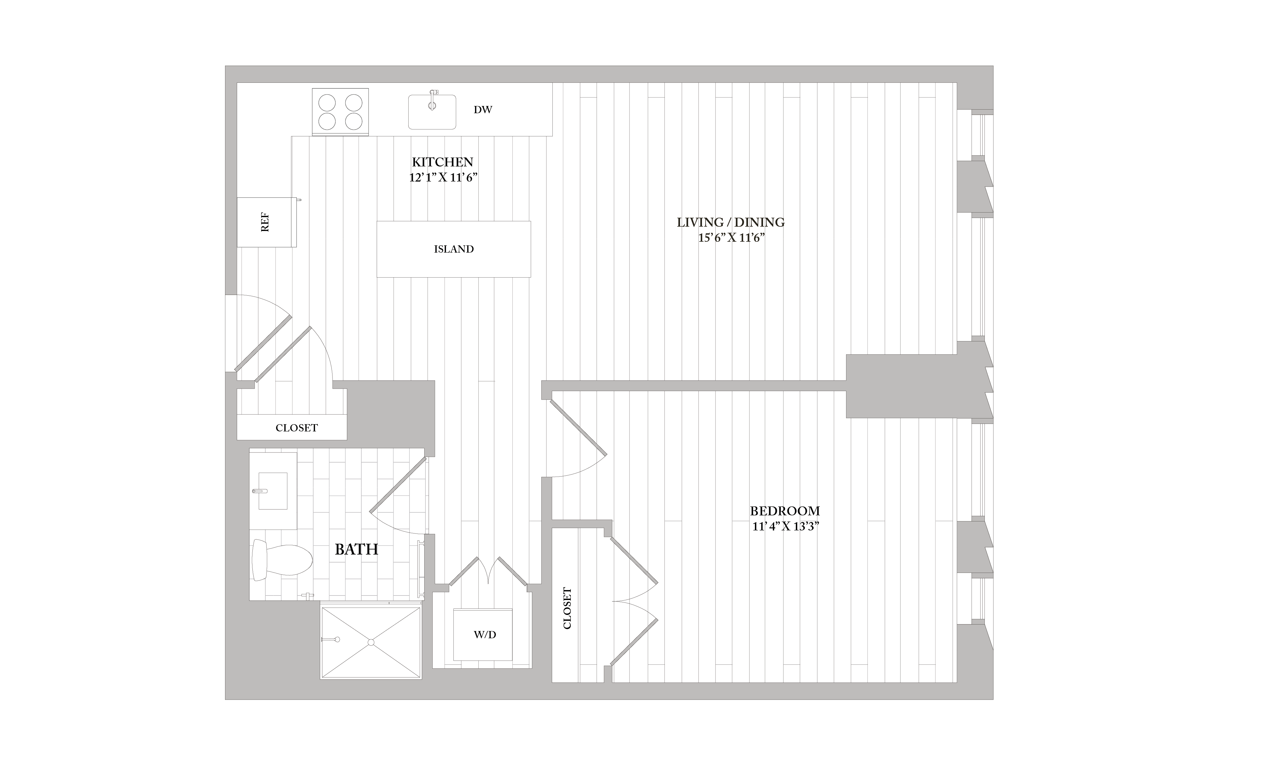 Apartment 2610 floorplan