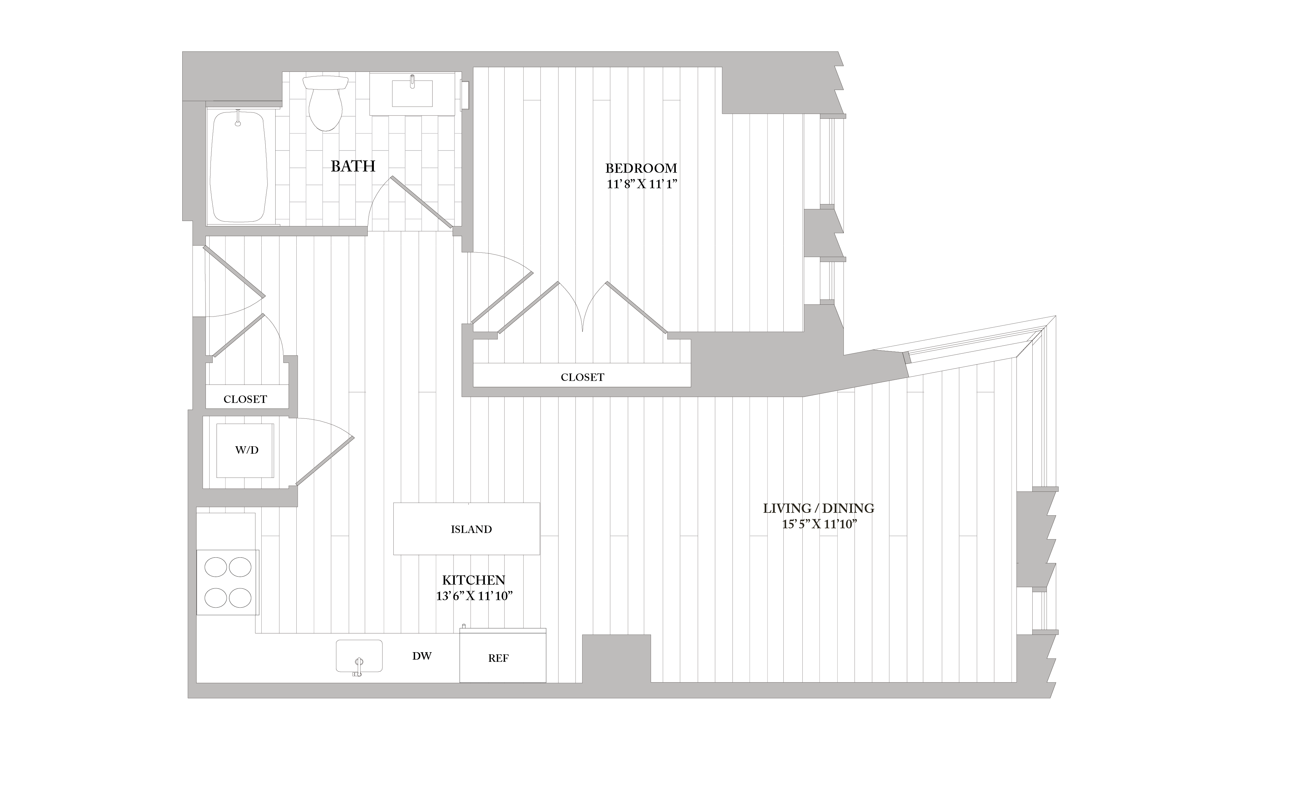 Apartment 2406 floorplan