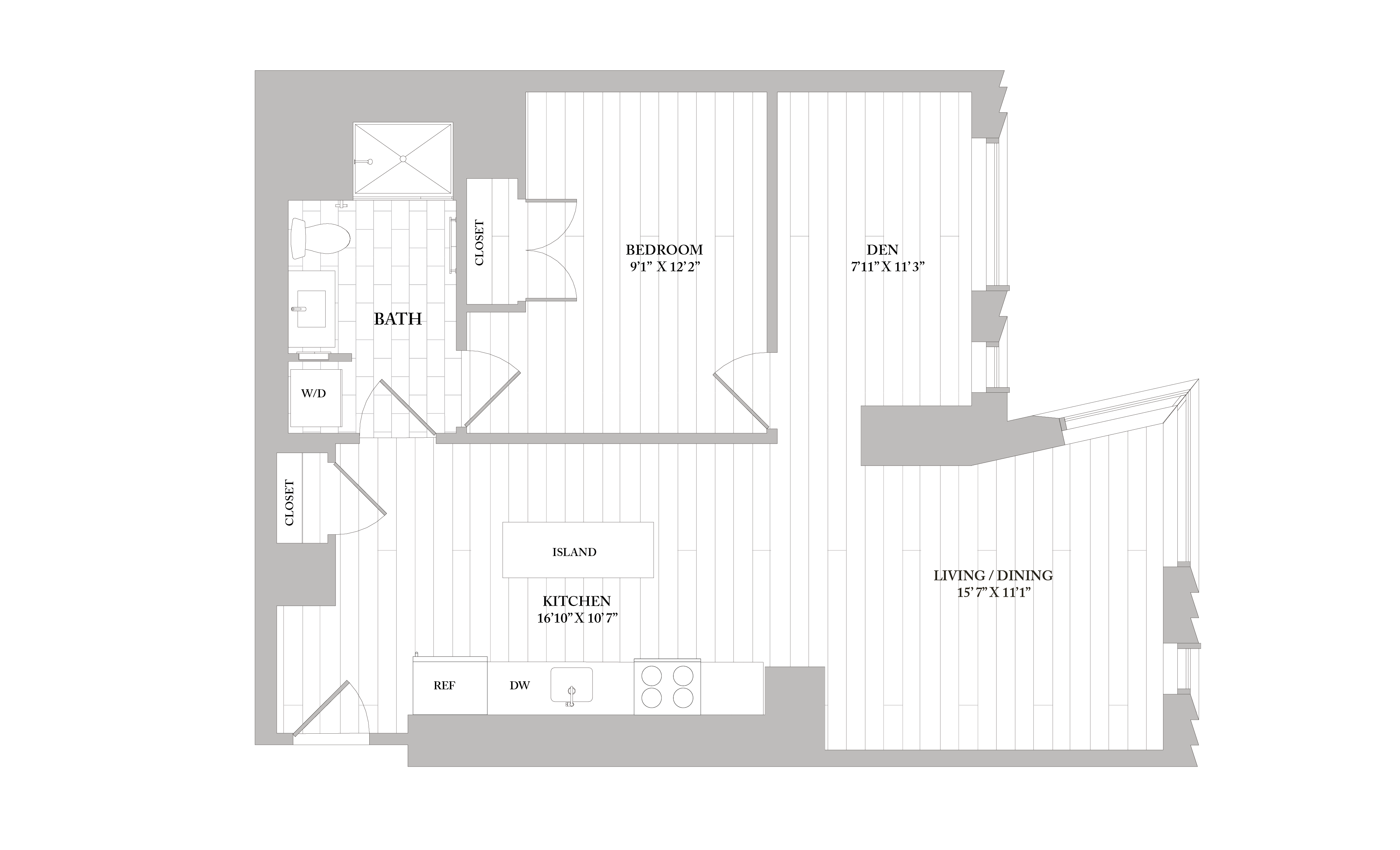 Apartment 2301 floorplan
