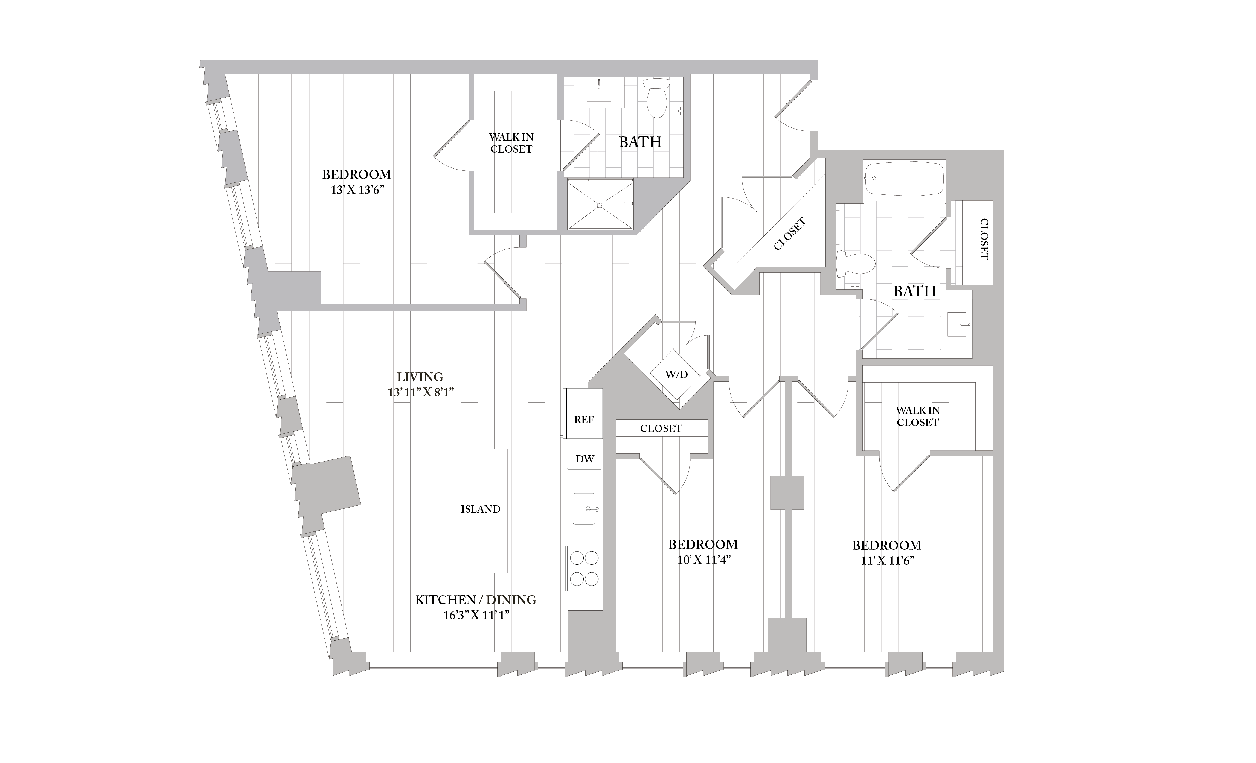 Apartment 2402 floorplan