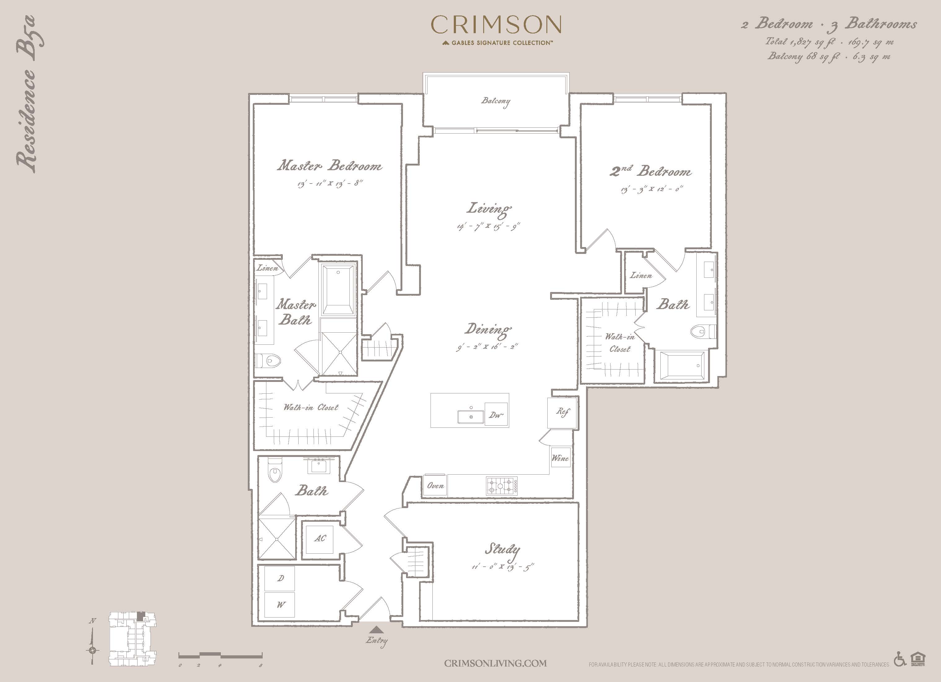 Residence B5A with study floor plan