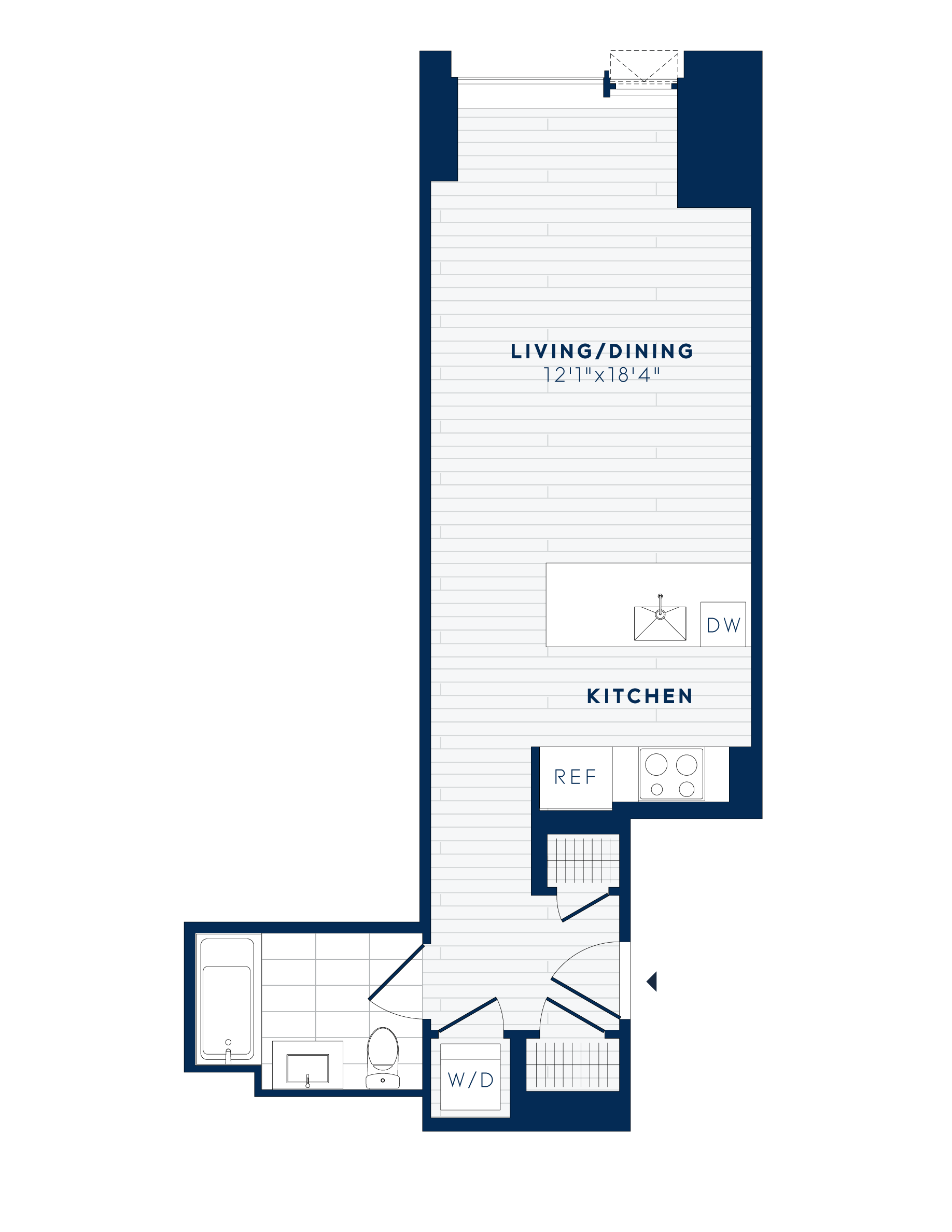 floor plan image of apartment 1102