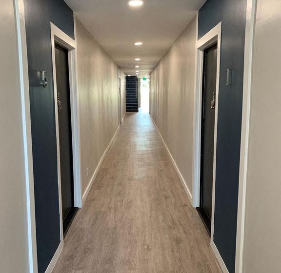 Hallway in Building for Federal Ave Apartments in Sawtelle, CA