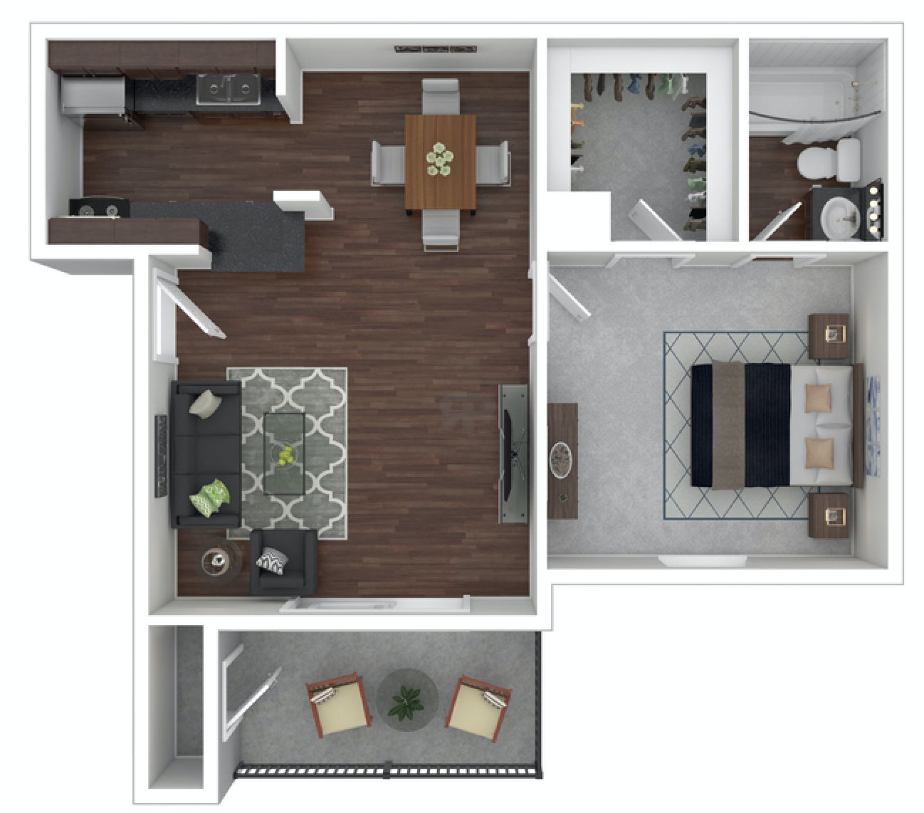 Floor plan layout diagram for A1