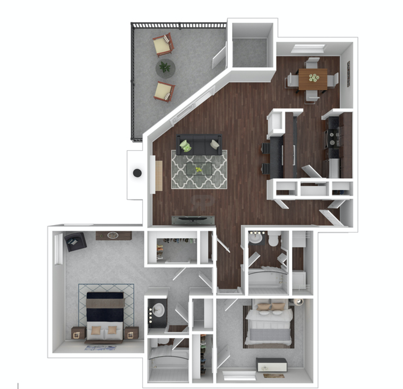Floor plan layout diagram for B3