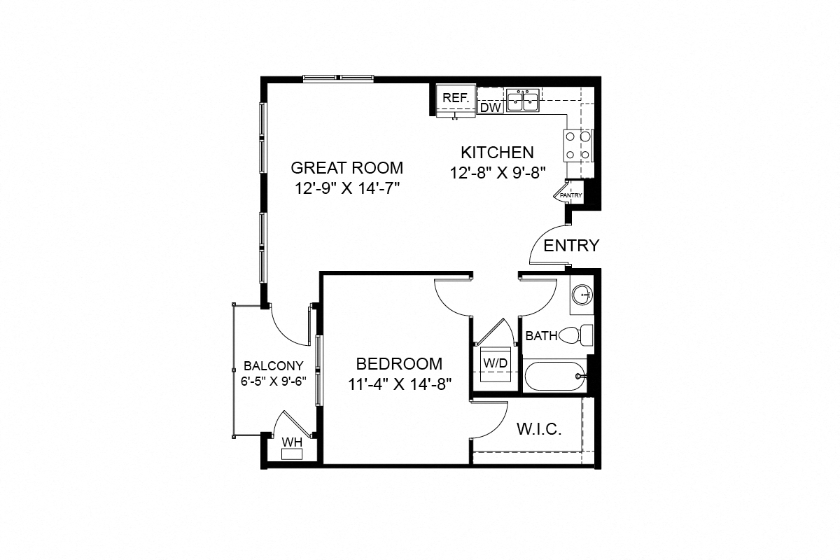 1 Bedroom 1A