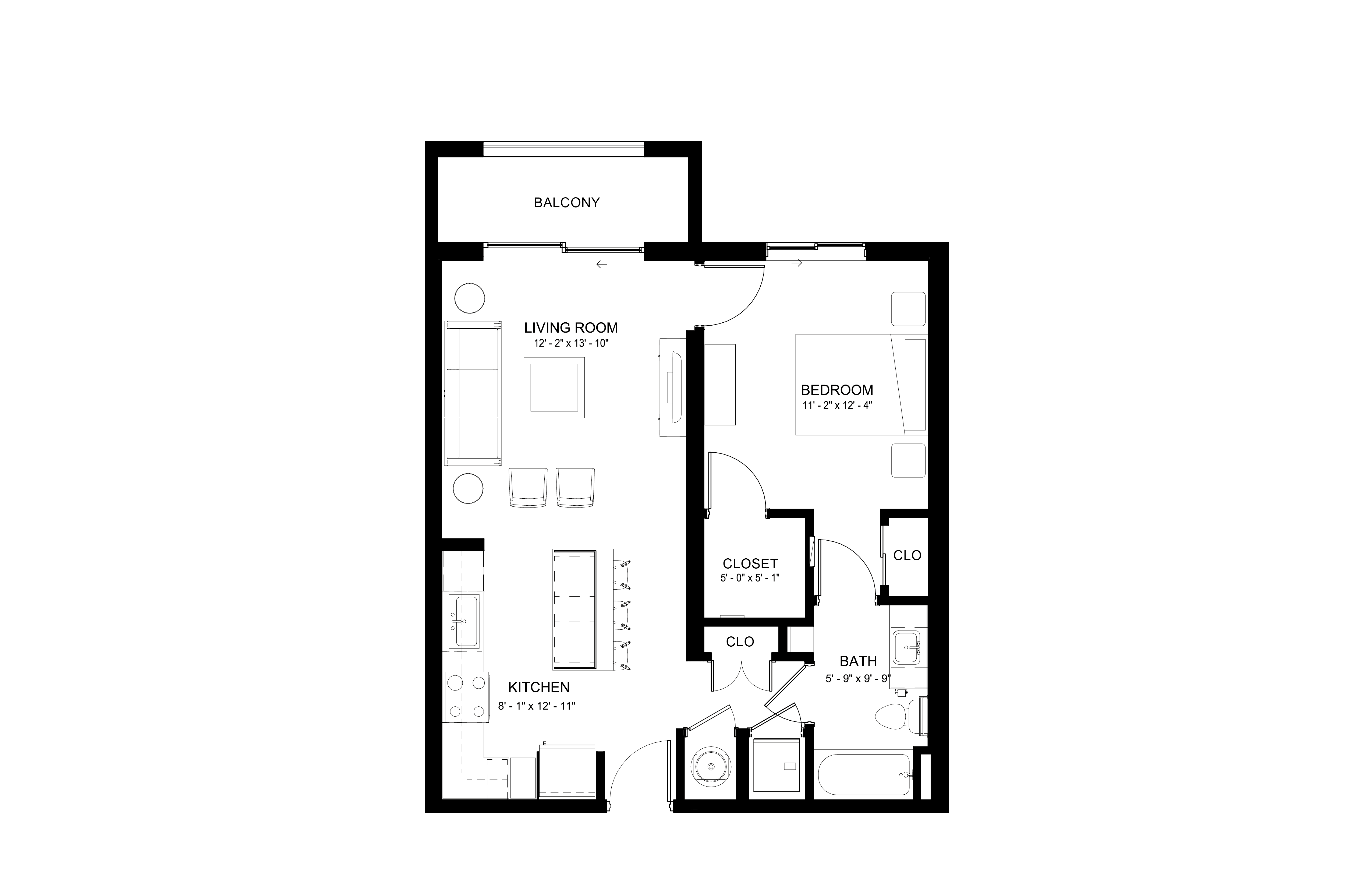 Apartment 438 floorplan