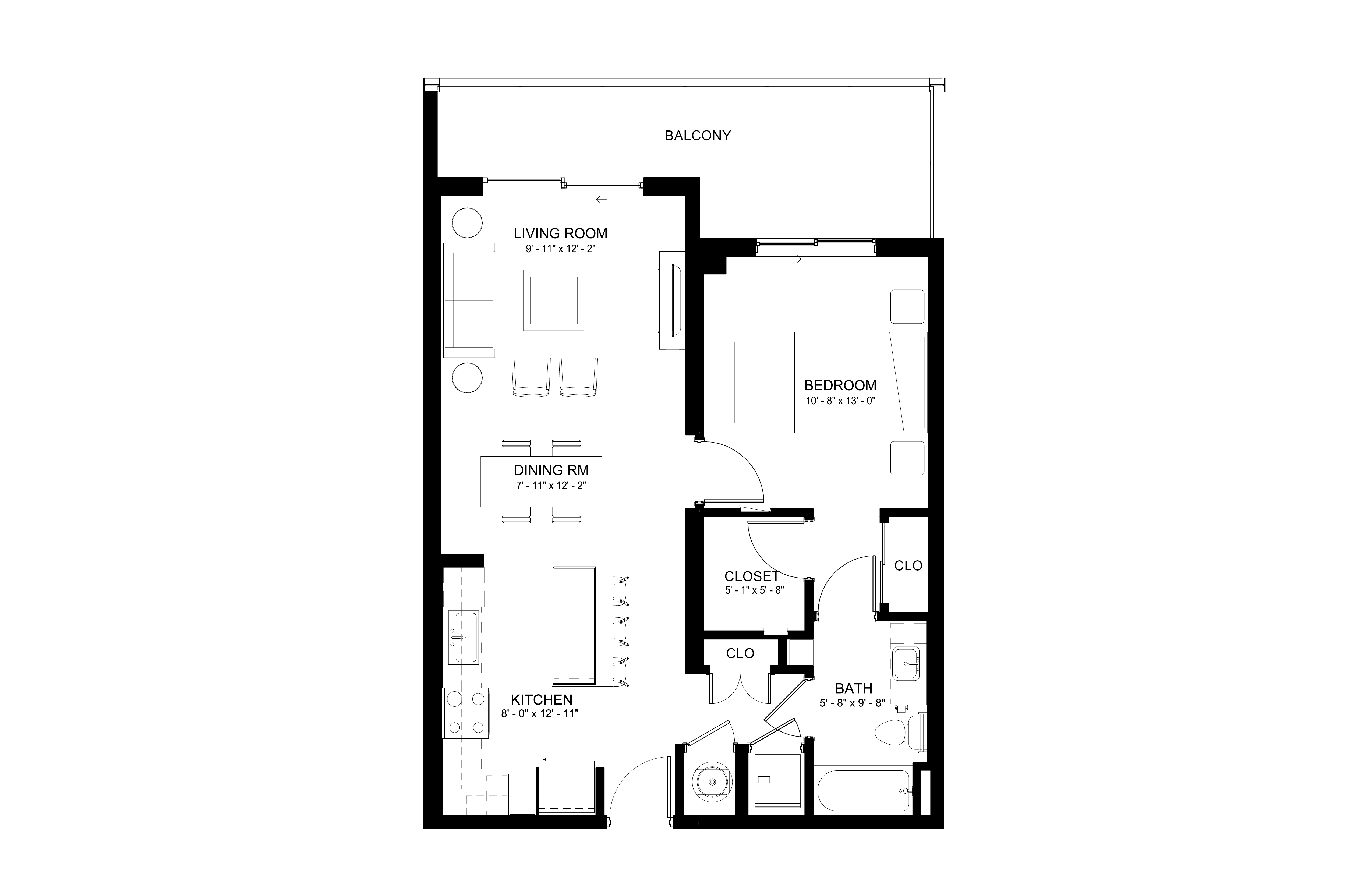 Apartment 806 floorplan
