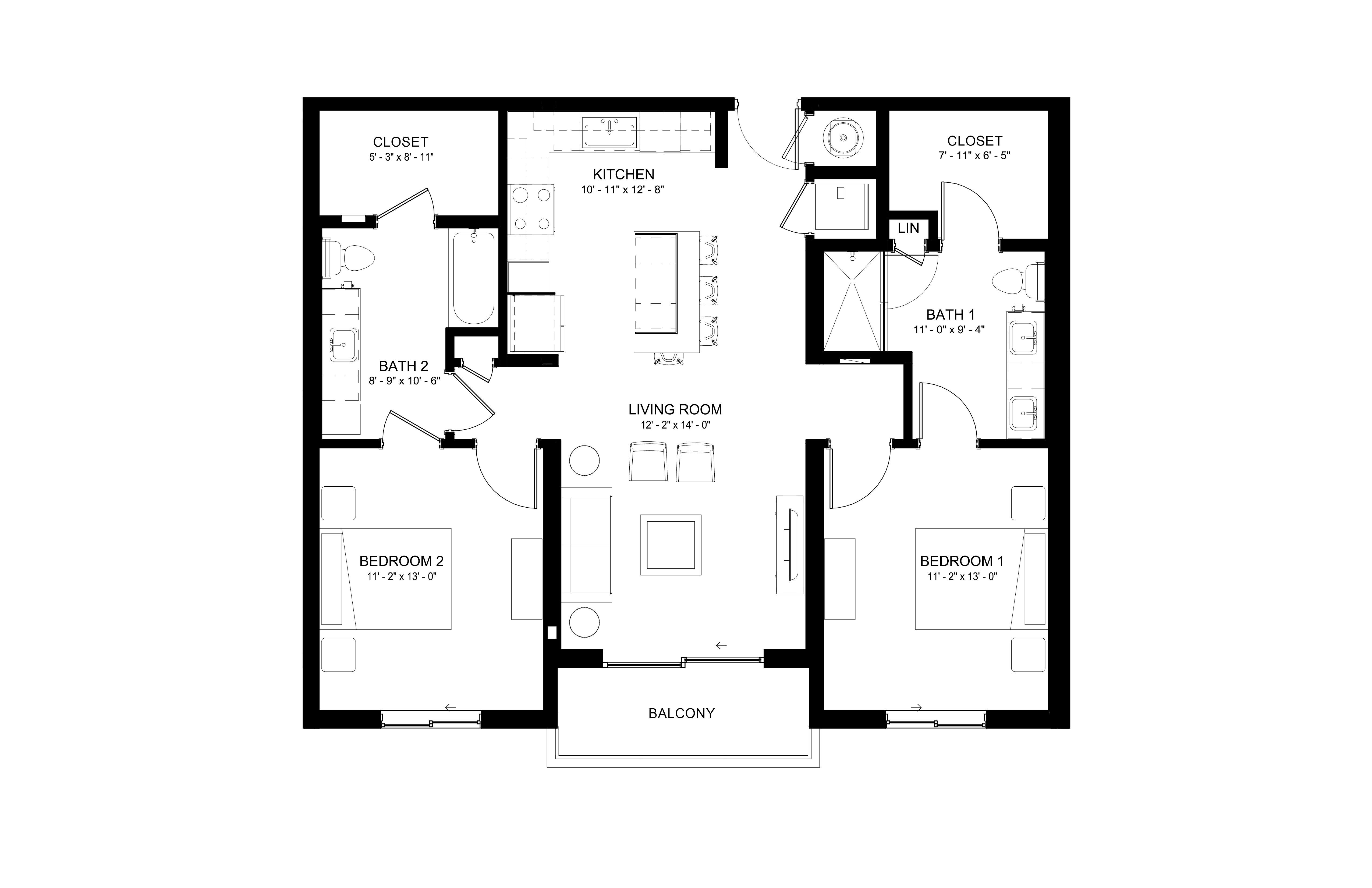 Apartment 520 floorplan