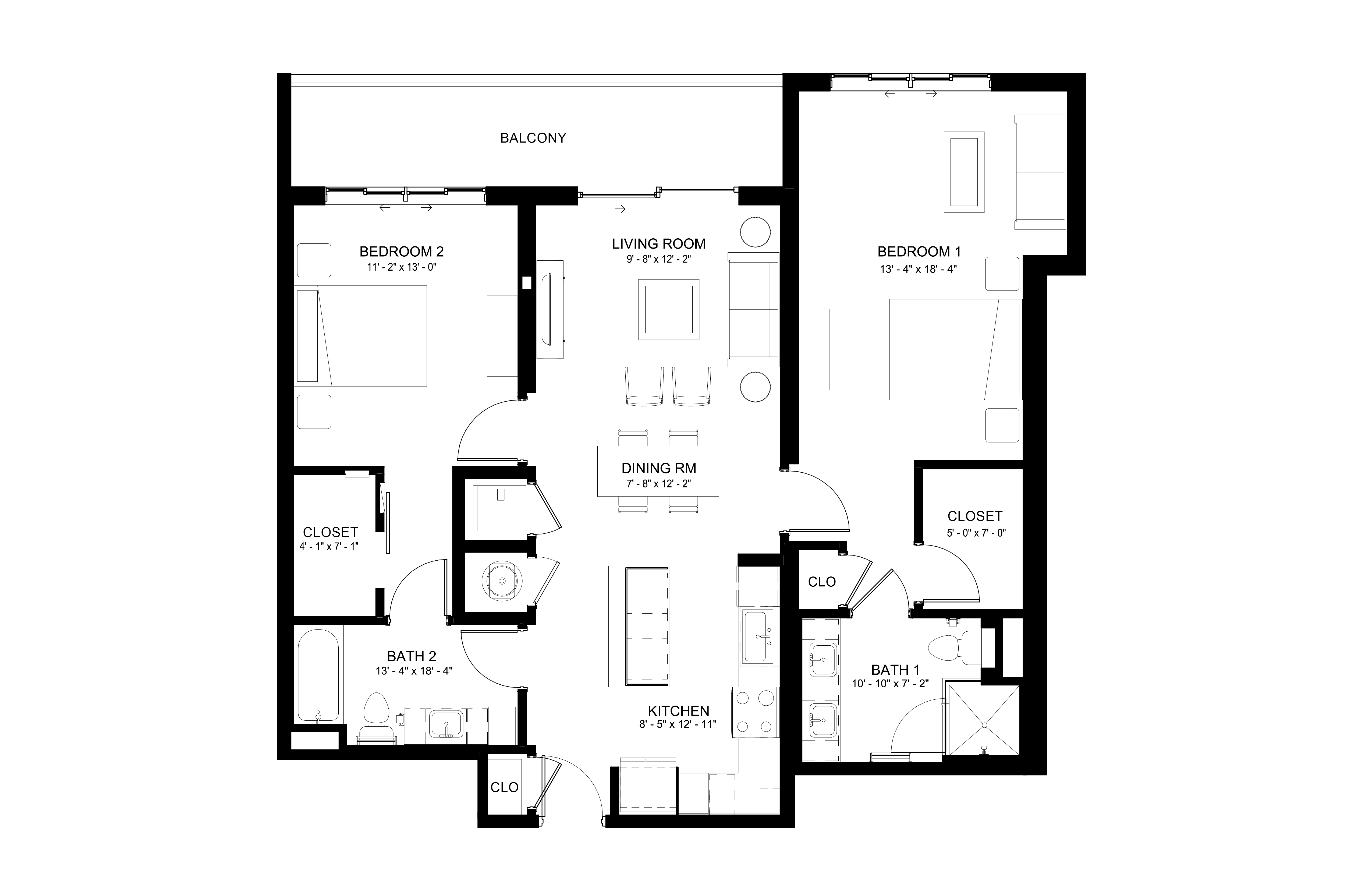 Apartment 627 floorplan