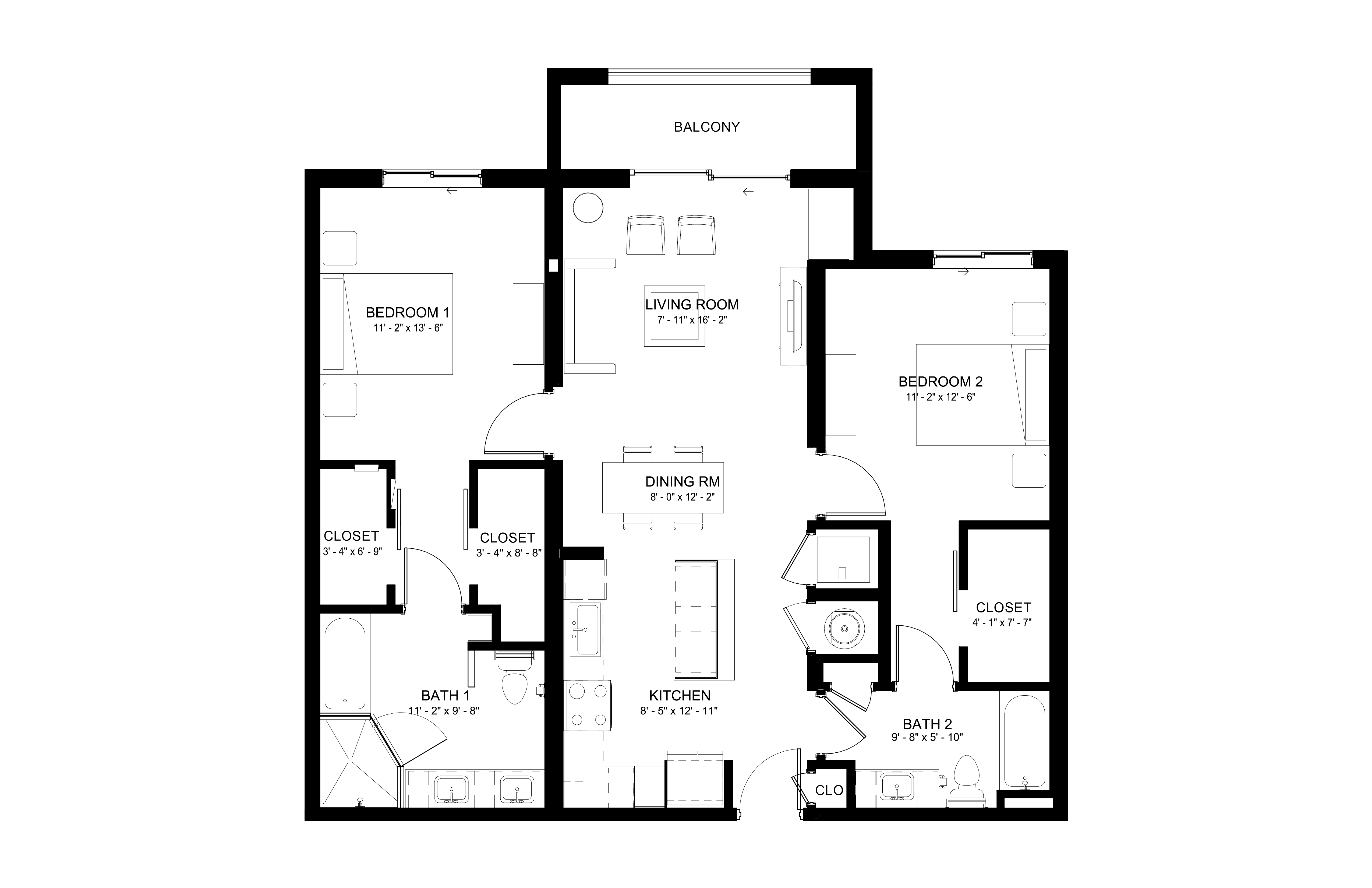 Apartment 230 floorplan